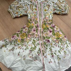 Floral Kids Formal Dress - Pink and Yellow